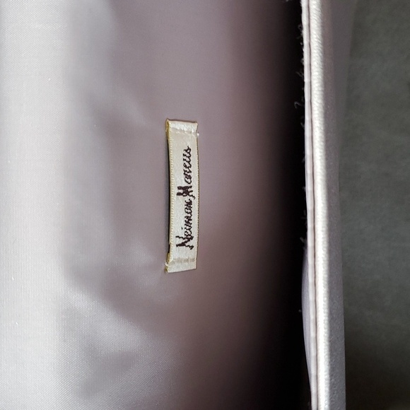 Neiman Marcus Faux Leather Metallic Clutch - Picture 4 of 5